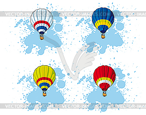 Hot air balloon - vector image