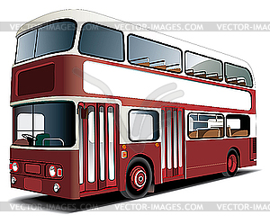 Double-decker bus - vector clip art