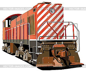 Hog train - vector image