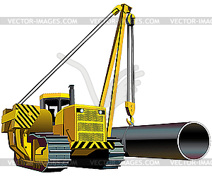Pipelayer - vector image