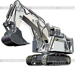 Giant excavator - vector clipart