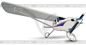 Modern Plane - vector clip art