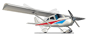 Modern sporting plane - vector image