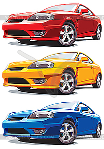 Modern cars - vector clipart