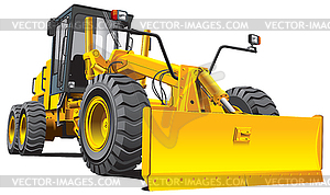 Yellow roadgrader - vector EPS clipart