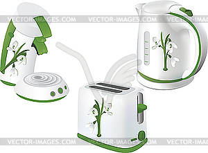 Kitchen electrical appliances  - vector image