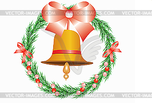 Christmas wreath - vector clip art