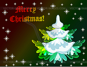 Christmas tree  - vector clipart