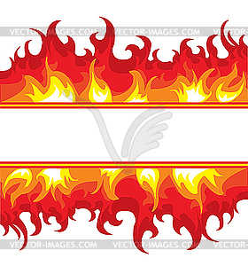 Burning fire - vector image