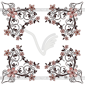 Floral decor  - vector image