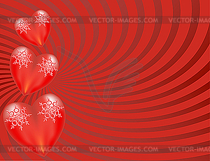Фон сердца - клипарт в векторном виде