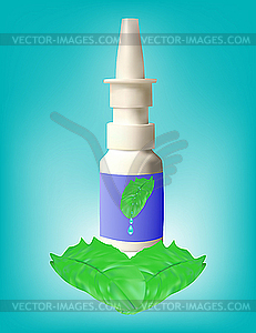 Medical bottles with medicine - vector image