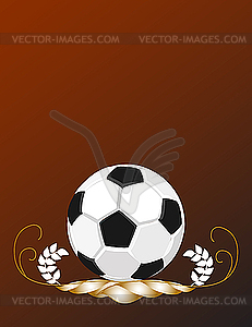 Soccer ball background - vector image