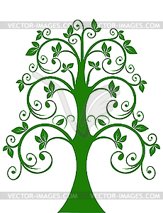 Ажурное дерево - клипарт в векторе / векторное изображение