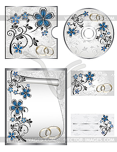 Wedding CD Labels - vector clipart