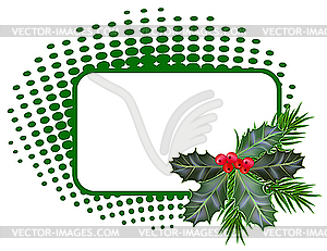 Christmas and New Year card - vector clipart