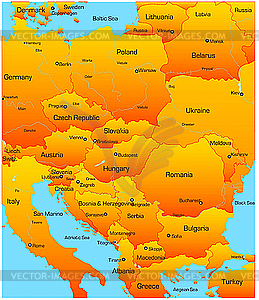 Eastern Europe - vector clipart