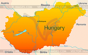 Венгрия - стоковое векторное изображение
