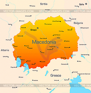 Macedonia - vector image