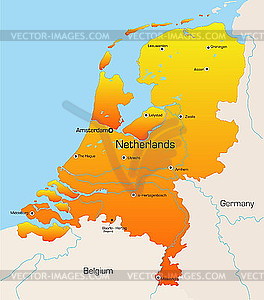 Netherlands - color vector clipart