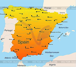 Spain - vector clipart