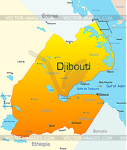 Djibouti  - vector image