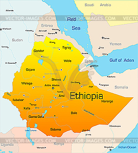 Ethiopia  - vector clip art