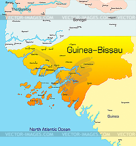 Guinea-Bissau  - vector image