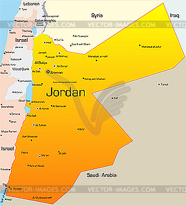 Иордания - векторное изображение