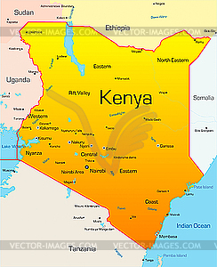 Кения - изображение векторного клипарта