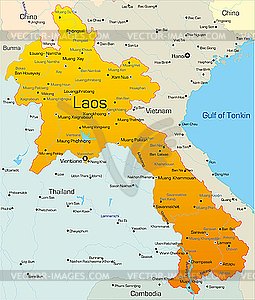 Laos - vector clipart / vector image