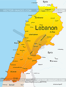 Lebanon - vector clip art