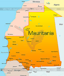 Mauritania  - vector clip art