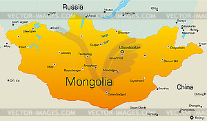 Mongolia - vector image