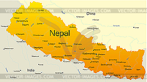 Непал - графика в векторном формате