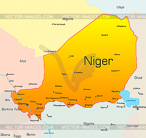 Niger  - vector clipart