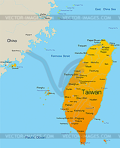 Taiwan - vector clipart