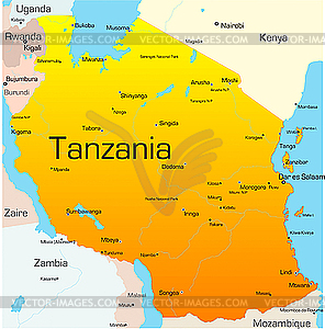Tanzania - vector clip art