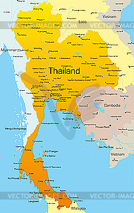 Таиланд - векторный рисунок