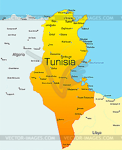 Tunisia  - vector image