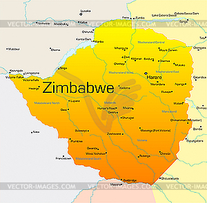 Zimbabwe  - vector clip art