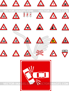 Traffic signs - vector image