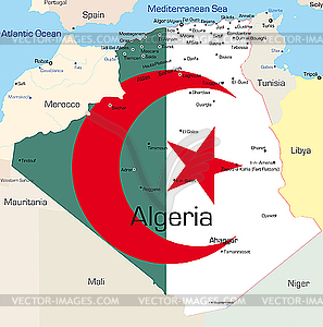 Algeria  - royalty-free vector clipart