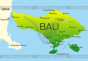 Bali  - vector image