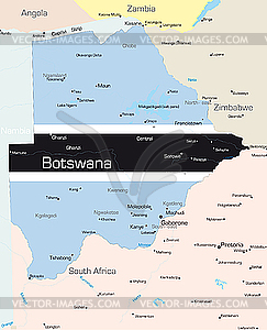 Botswana  - vector clipart / vector image