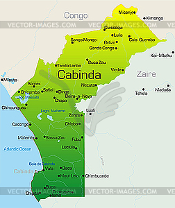 Cabinda  - vector image