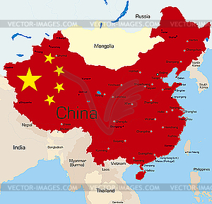 China  - vector clipart