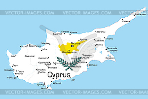 Кипр - векторизованное изображение