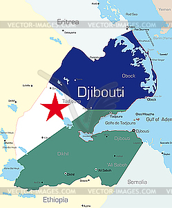 Djibouti - vector clip art