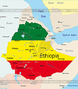 Ethiopia  - vector clip art